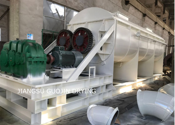 Wedge Shaped Hollow Paddle Dryer 10RPM สำหรับกากตะกอน