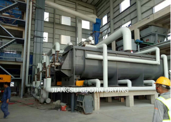 Wedge Shaped Hollow Paddle Dryer 10RPM สำหรับกากตะกอน