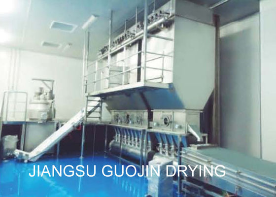 HFBD เครื่องอบแห้ง Fluidized Bed GMP แนวนอนต่อเนื่อง