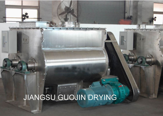 ผงอาหารสัตว์ 5.5KW เครื่องผสมพายเพลาคู่ 180 กก. / ชุด
