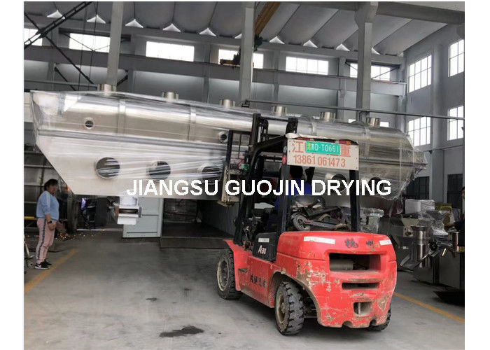 เครื่องแห้งเตียงเหลวจากเหล็กดัดเหล็ก 290-420kg/h ความจุ 40-70 องศา ความร้อนอากาศออก 14.4 M2 พื้นที่นอน