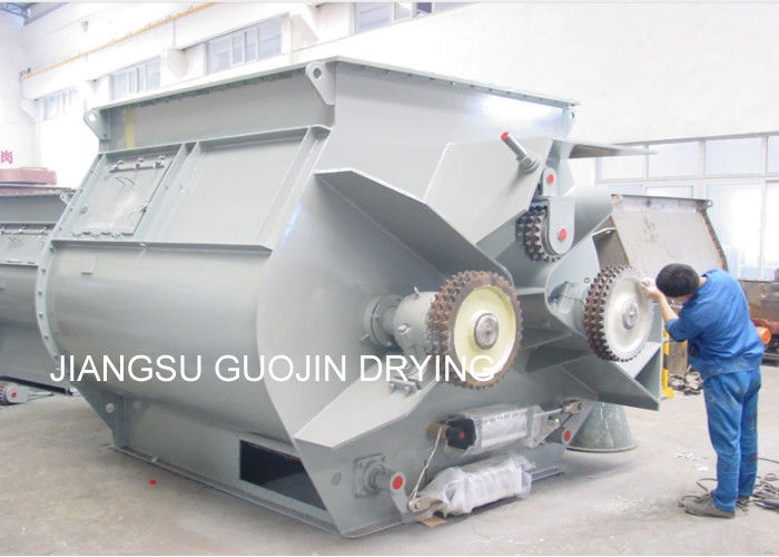 แนวนอน Zero Gravity Double Shaft Paddle Mixer 300 กก. / ชุดสำหรับอาหารสัตว์ปีก