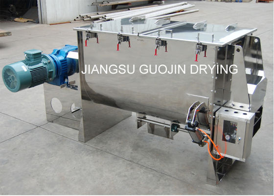 เครื่องทำความร้อนไฟฟ้า SS เครื่องผสมผงริบบิ้นแนวนอน 4KW