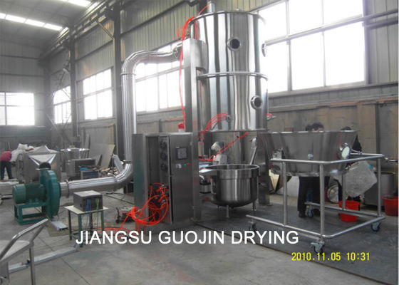FL-60 สเตนเลสสตีลยา PLC Fluidized Bed Spray Granulation 11kw