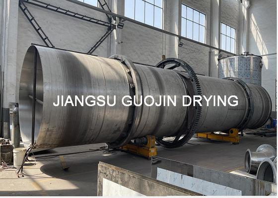 เครื่องอบแห้งแบบหมุนด้วยถ่านหิน 10M ความยาว 5,000kg / h ปริมาณบำบัด